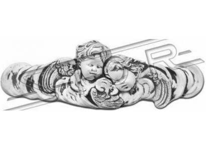 Plaque murale en relief en pierre, peintures sur pierre, images d'anges en relief.