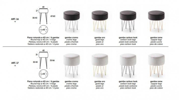 Tabouret Ottoman Tabouret Siège Tabouret d'Appoint Tabouret Rond Tabouret Rembourré
