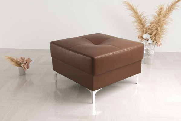 Tabouret Textile neuf Moderne Blanc Petit Design Tissu Repose-pieds Velours