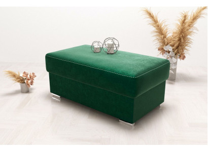 Meubles Salon Bancs Siège Textile Vert Design Ottoman Tabouret Tabouret Rembourré Repose-pieds