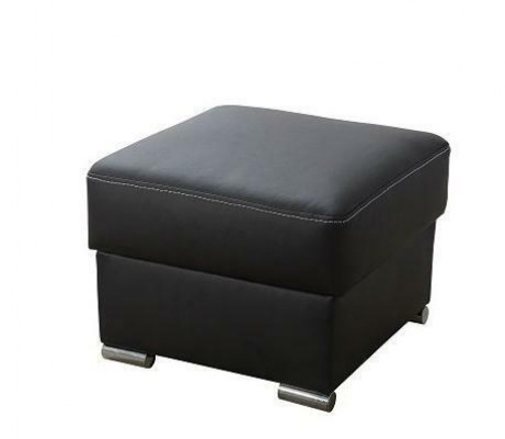 Modern Tabouret Tabourets repose-pieds rembourrés repose-pieds en coin en noir Tabouret Ottoman