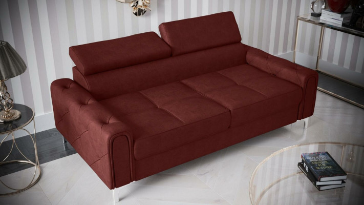 Conception Canapés Luxe Ameublement Canapé Canapé Siège Cuir Textile neuf 186x100cm
