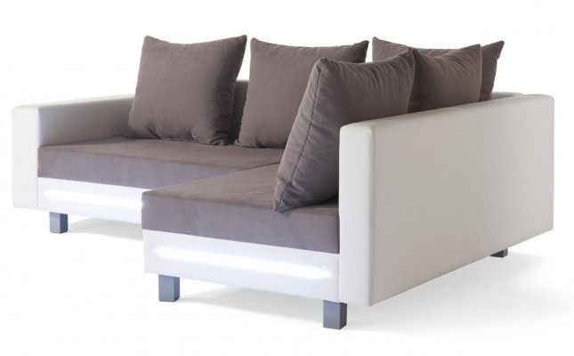 Canapé d'angle Canapé d'angle Salon Canapé Canapé en forme de L Rembourrage Canapés Cuir Design