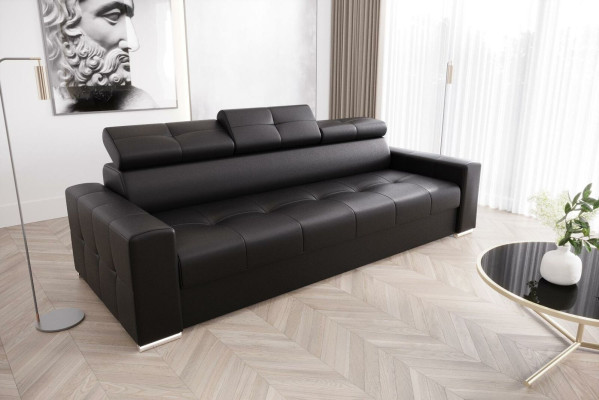 Sofas modernes 3 places Mobilier de chambre Rembourrage blanc Canapé Trois places Design Sofa