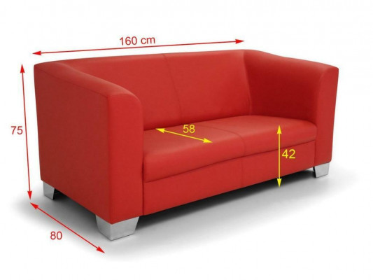 Canapé Canapé Design Rembourrage Modernes Canapés en Cuir 2 Places Deux Places Designer Nouveau