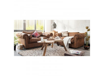 Chesterfield Ensemble Canapé 3+2 Canapé Ensemble Canapés Canapés Canapé en Cuir Neuf
