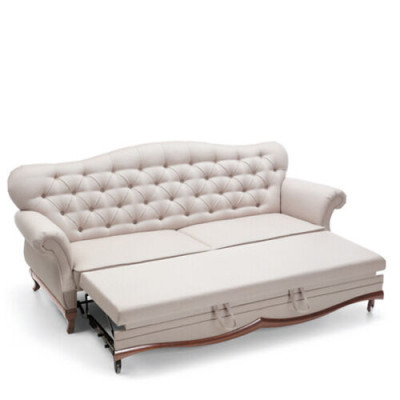 Canapé-lit Chesterfield Canapé avec fonction lit Canapé trois places Textile