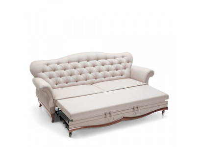 Canapé-lit Chesterfield Canapé avec fonction lit Canapé trois places Textile