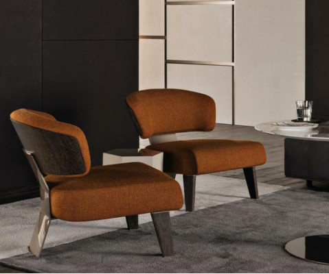 Fauteuil design canapé canapé tissu relax de luxe lounge TV club siège