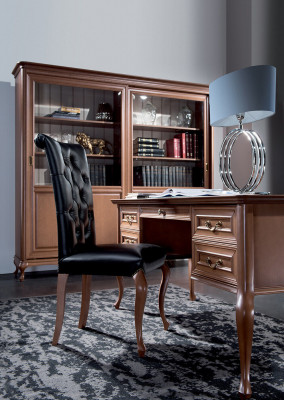 Regal Bücherkommode Klassische Möbel Regale Holz Vitrine Schrank