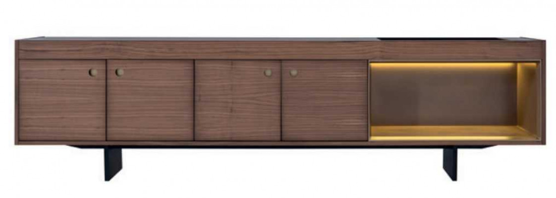 Salle à manger Ensemble moderne Table 4x chaises Buffet Ensemble de designer de luxe