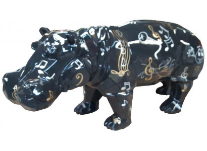 Statue décorative, décoration de maison, sculpture statue hippopotame design abstrait 100 cm nouvelle