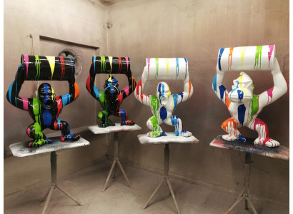 Figure de designer Statue Figures Modernes Décoration Statues Décoration Gorille Jardin nouveau