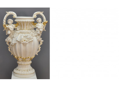 Conception Pot de fleur Décoration XXL Vase Vases Artisanat décoratif Calice Coupe 70cm