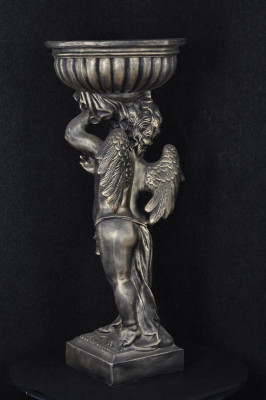 Figure d'ange Sculpture Sculptures Design Décoration Vase Fleurs P0624 92,50cm