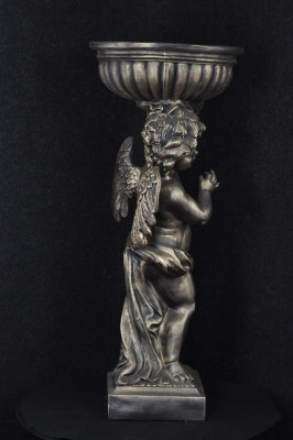 Figure d'ange Sculpture Sculptures Design Décoration Vase Fleurs P0624 92,50cm