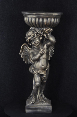 Figure d'ange Sculpture Sculptures Design Décoration Vase Fleurs P0624 92,50cm