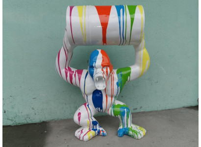 Designer Figure Statue Modern Figures Statues Décoration Décoration Gorilla Jardin Nouveau
