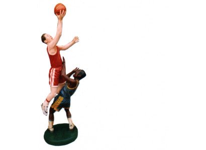 Conception de statue de figure de basket-ball Sculpture Figurines Sculptures Décoration Décoration 100cm