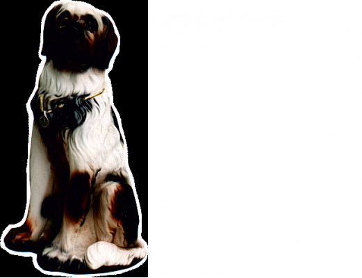 Figure de chien statue sculpture figures sculptures décoration décoration chiens Saint-Bernard