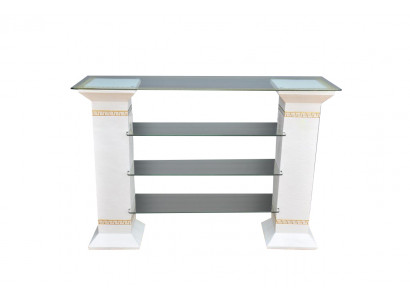 Meuble TV classique Buffet Table de télévision Tables Table Tv Étagère Medusa Vitrine 1866