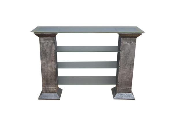 Meuble TV classique Buffet Table de télévision Tables Table Tv Étagère Medusa Vitrine 1866