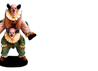Conception Clown Acrobat Figure Statue Sculpture Figures Sculptures Décoration 5021