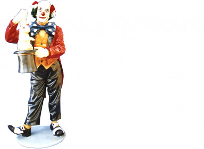 Conception de figure de clown magicien statue sculpture figures sculptures décoration décoration 5027