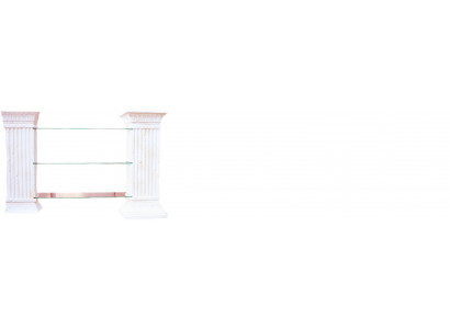 Vitrine de design Étagère Colonne en verre Étalages Étagères TV Armoire Salon 1842 nouveau