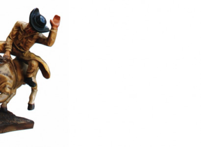 Conception Cowboy Rodeo Cheval Figure Statue Sculpture Figures Sculptures Décoration 5641