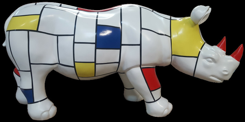 Chiffres Réal Artisanat designer Loft sculptures colorées Figure abstraite 60 cm nouveau