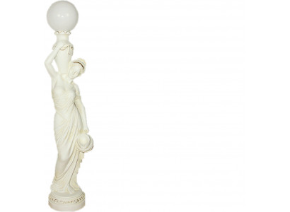 Lampe de sol sculpture figure lampes luminaire fixation Egypte statue chiffres sculptures 1680
