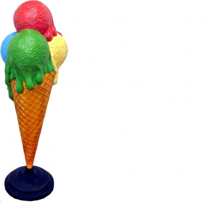 Design Eiscafé Figur Statue Skulptur Figuren Skulpturen Dekoration Deko 160cm