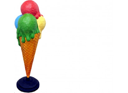 Design Eiscafé Figur Statue Skulptur Figuren Skulpturen Dekoration Deko 160cm