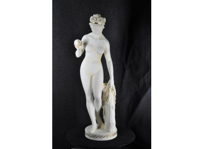 Statue en marbre antique, style Eva avec pomme, statue XXL, sculpture de figures de décoration PG010.