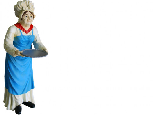 Servir le Grand Stand Figure Statue Sculpture Figures Sculptures Décoration