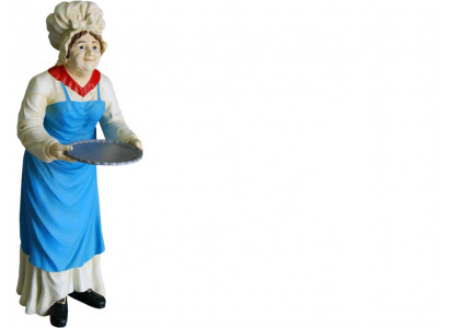 Servir le Grand Stand Figure Statue Sculpture Figures Sculptures Décoration
