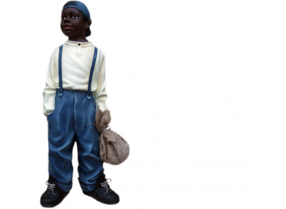 Garçon design avec sac II Figurine Statue Sculpture Figurines Sculptures Décoration 7089