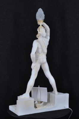 Lampe de sol Lampe Luminaire Antiquité Statue Figure Sculptures Sculpture Statues COLOSSUS