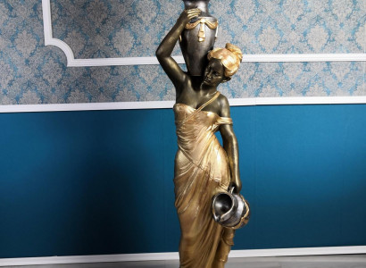 Lampe de plancher Lampe Luminaire Statue Figure Sculptures Sculpture Statues Stanlampe nouveau