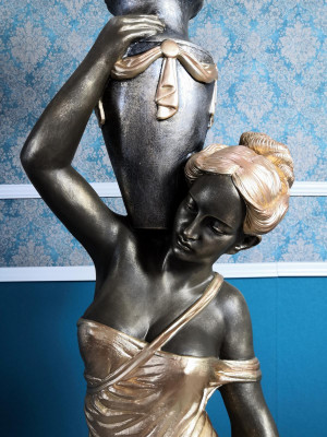 Lampe de plancher Lampe Luminaire Statue Figure Sculptures Sculpture Statues Stanlampe nouveau