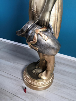 Lampe de plancher Lampe Luminaire Statue Figure Sculptures Sculpture Statues Stanlampe nouveau