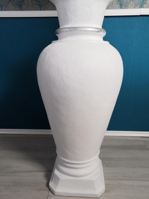 Lampe de sol design XXL Vase Stand Lamp Lamps Vitrine illuminée 132cm Étagère