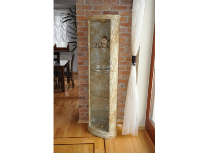 XXL Vitrine de style antique Medusa, colonne de vase de sol d'armoire de bar d'affichage de 181 cm nouveau