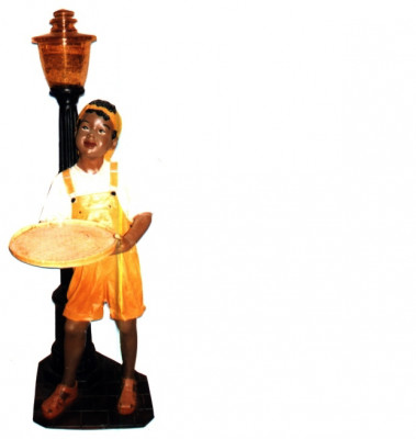 Garçon design avec figurine de lampe Statue Sculpture Figures Sculptures Décoration 7045 nouveau