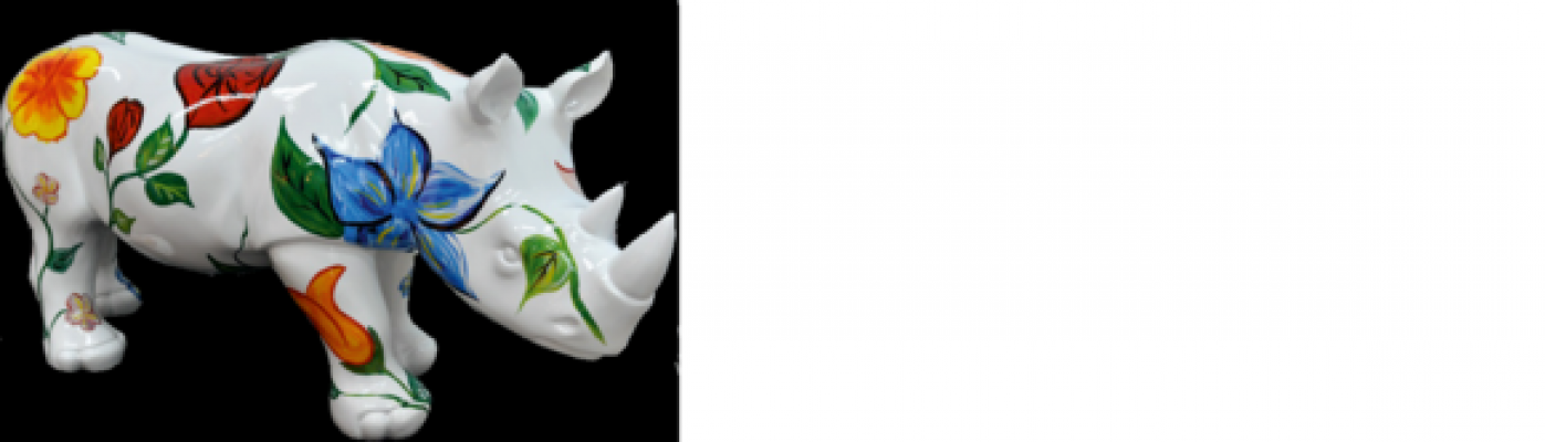Conception Rhinocéros Figure Statue Sculpture Figures Sculptures Décoration Déco 3094 nouveau