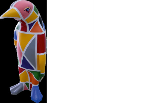 Conception de sculpture de luxe en figure artisanale XXL 67cm Pingouin Sculptures d'animaux Figures