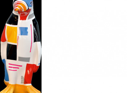 XXL Designer Figur Sculptures peintes à la main Statue Sculptures Manchot