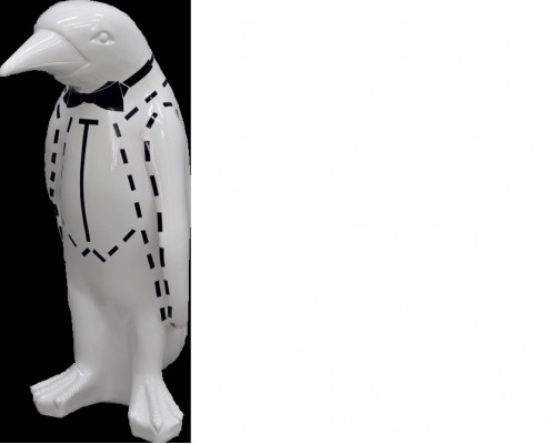 XXL Design 67cm Penguin Luxus Figur Skulptur Handwerk Tier Skulpturen Figuren