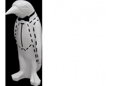 XXL Design 67cm Penguin Luxus Figur Skulptur Handwerk Tier Skulpturen Figuren